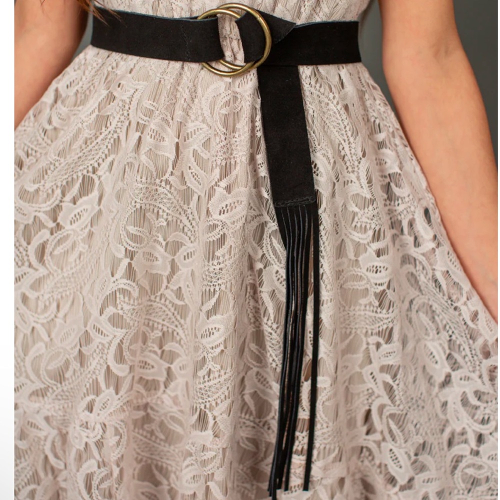 JOYFOLIE GIRL KIDS NEW SARA LEATHER BELT IN BLACK